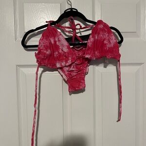 Tie-Dye Pink Women's bikini Set